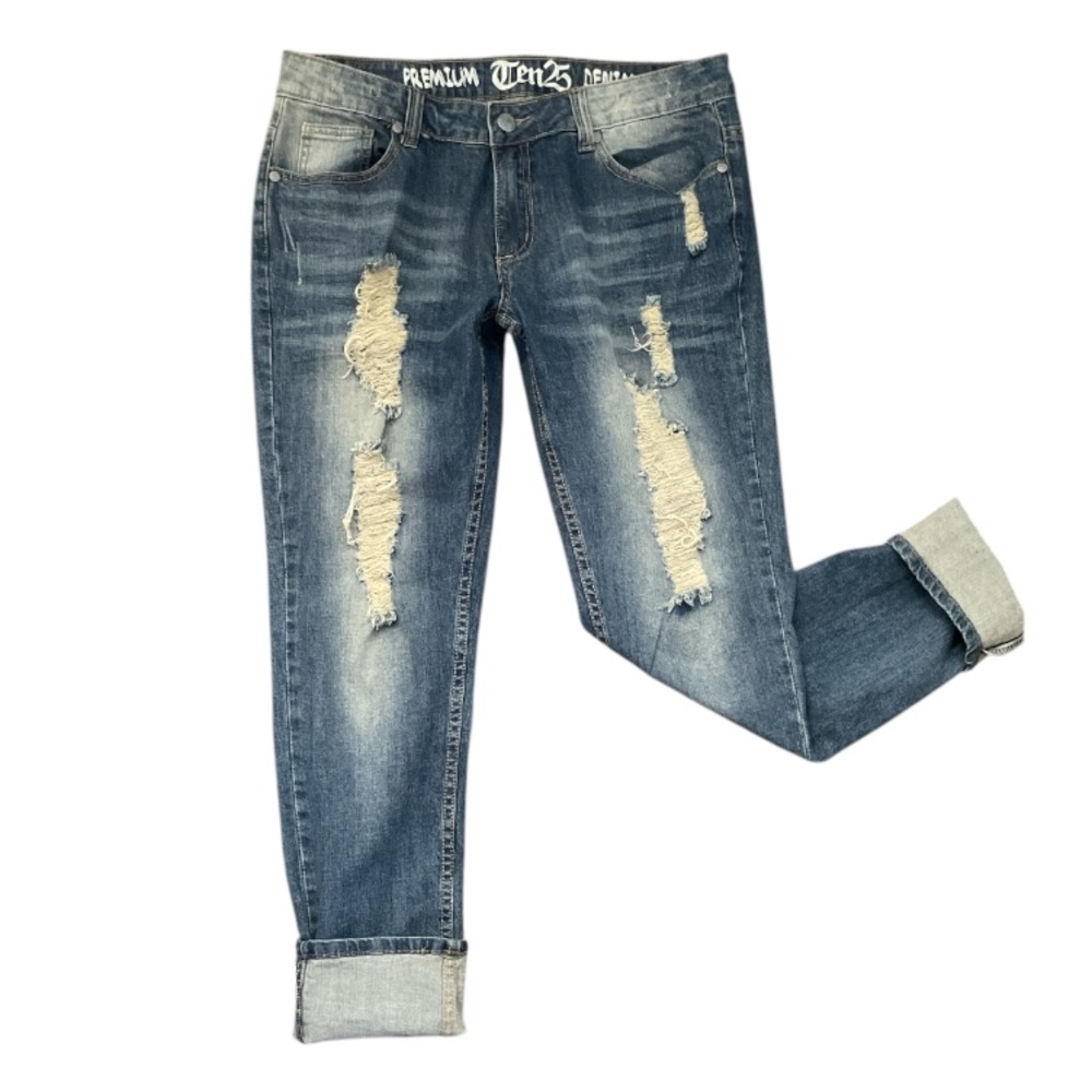 PREMIUM➕TEN25 Destroyed Denim Jeans
